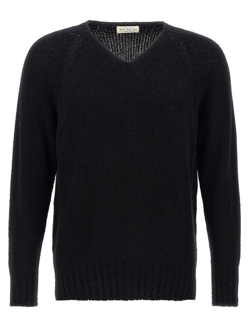 MA'RY'YA Black Cotton Cardigan