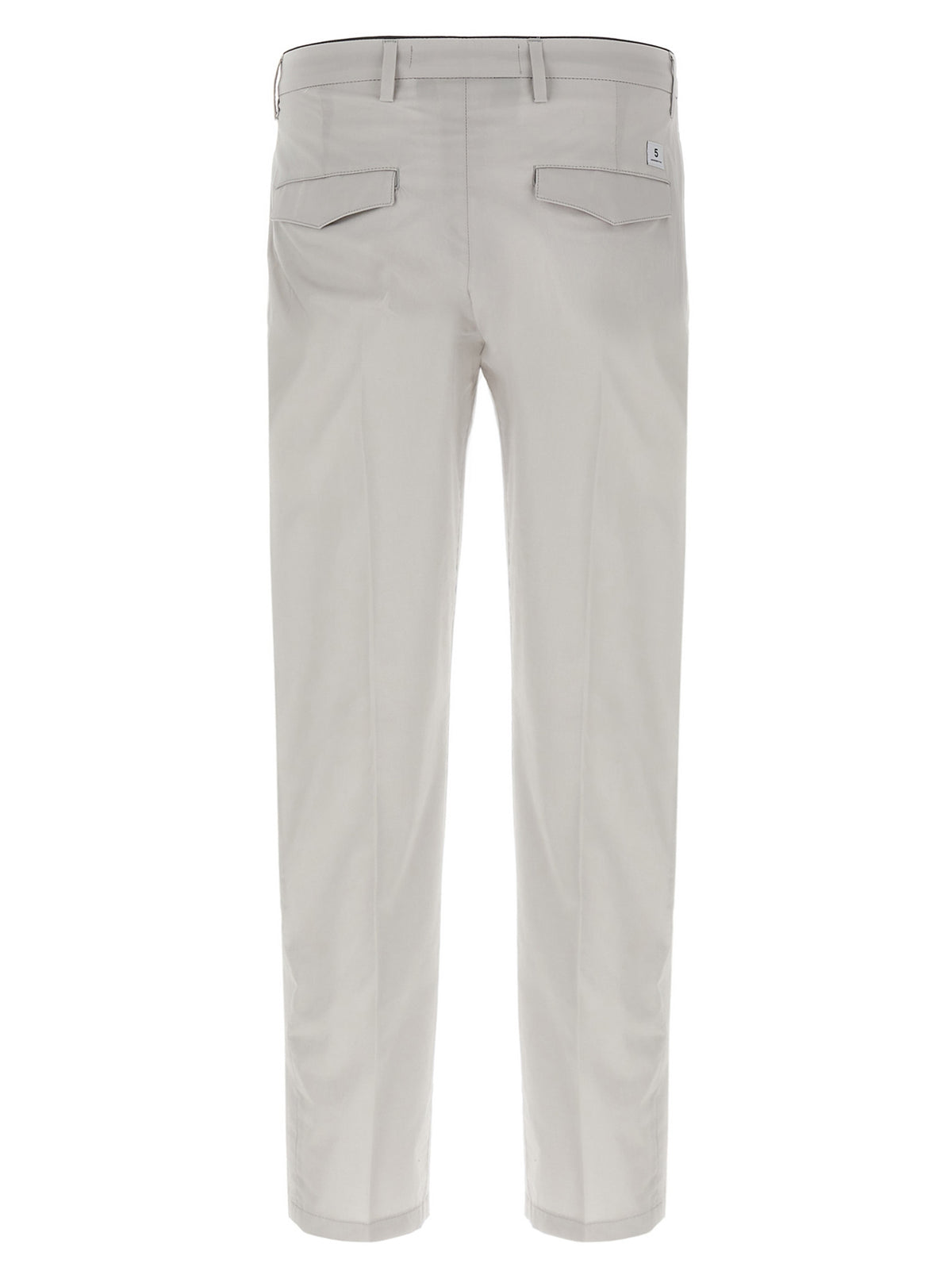 Gray Cotton Cropped Pants