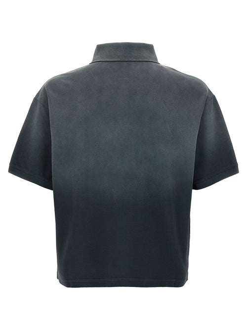 Alexander McQueen Grey Cotton Polo Shirt