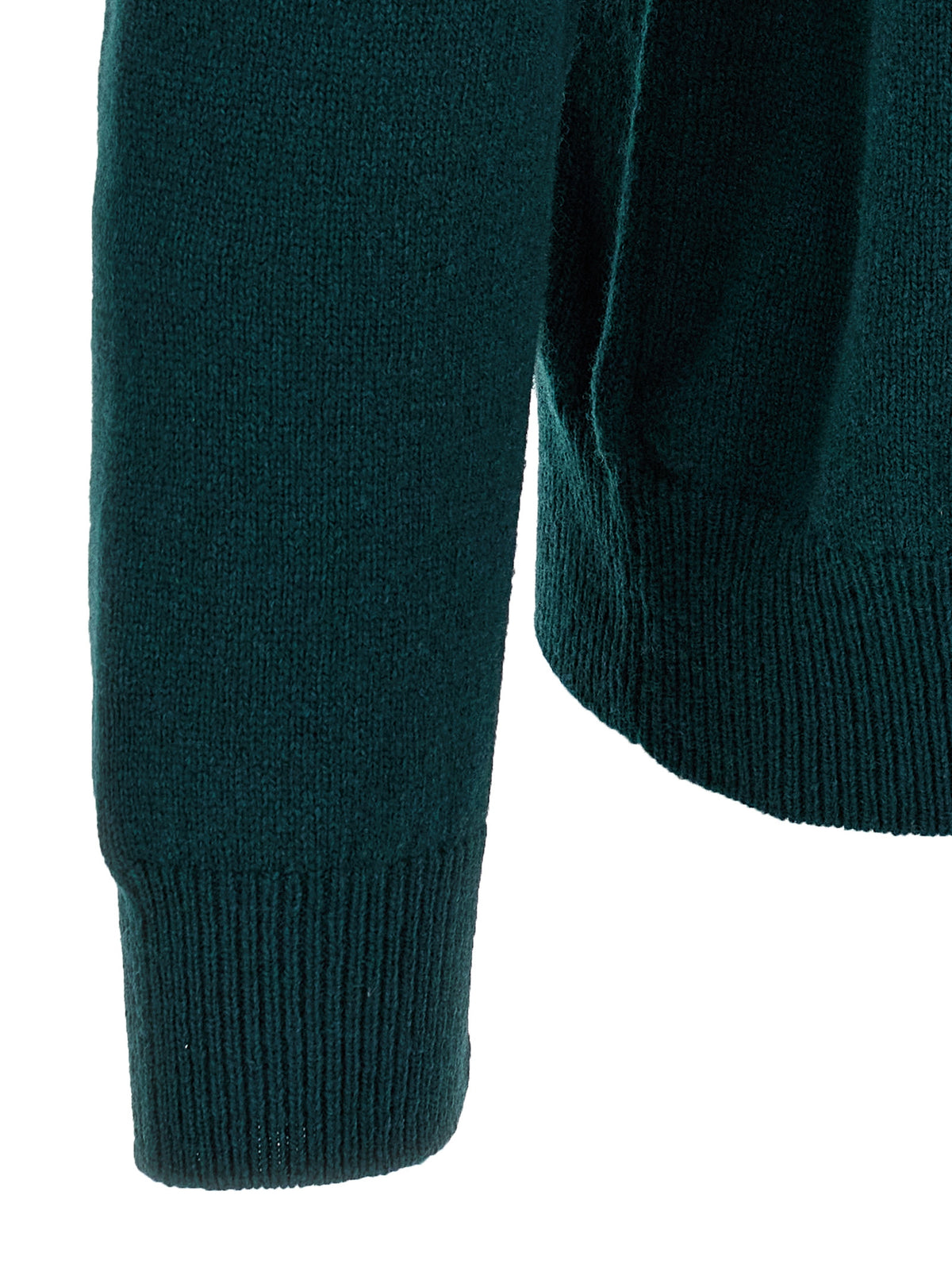 Bicolor Virgin Wool Cardigan