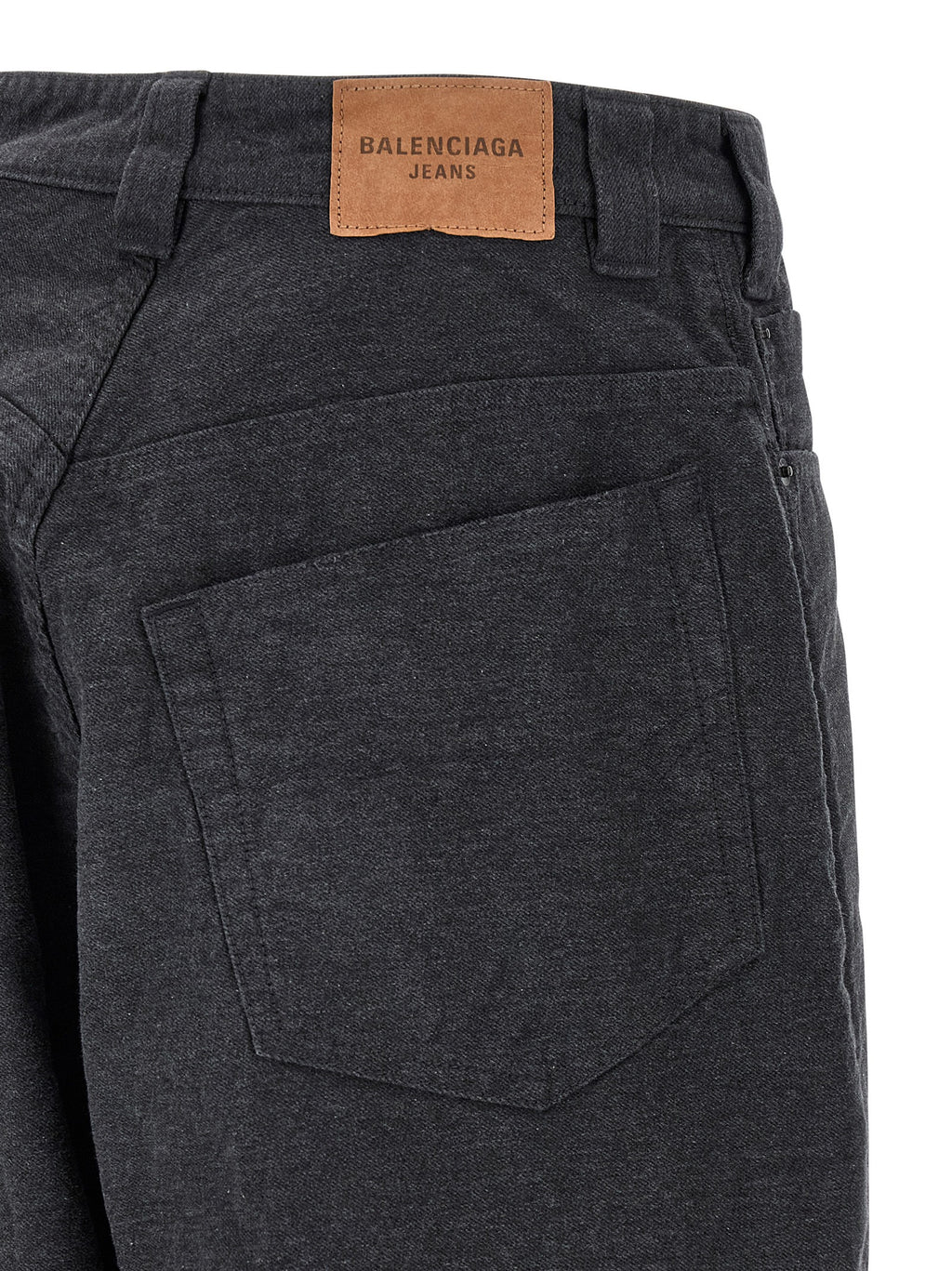 Balenciaga Grey Cotton Casual Trousers