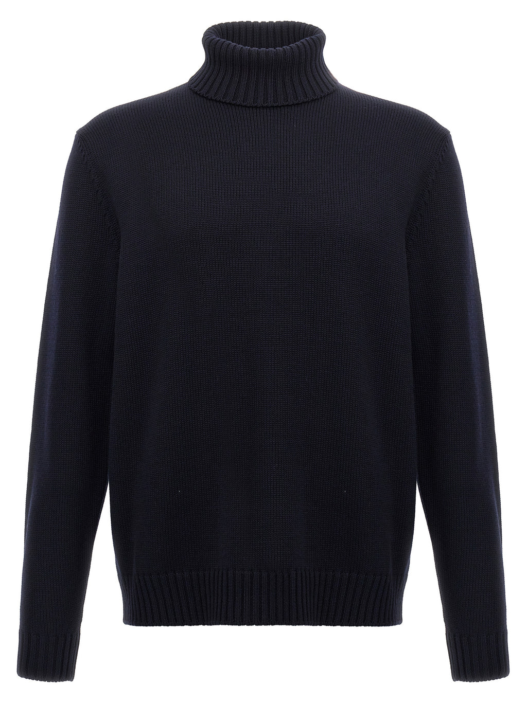 Zanone Blue Virgin Wool Cardigan