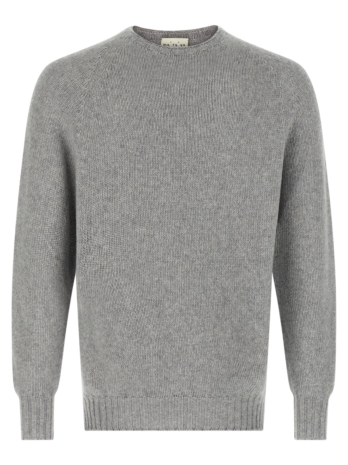 MA'RY'YA Grey Virgin Wool Cardigan