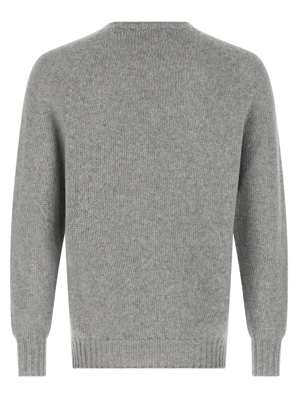 MA'RY'YA Grey Virgin Wool Cardigan