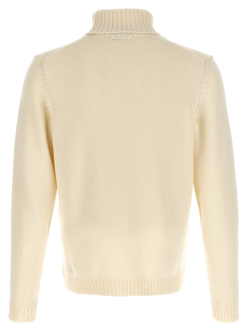 White Virgin Wool Cardigan