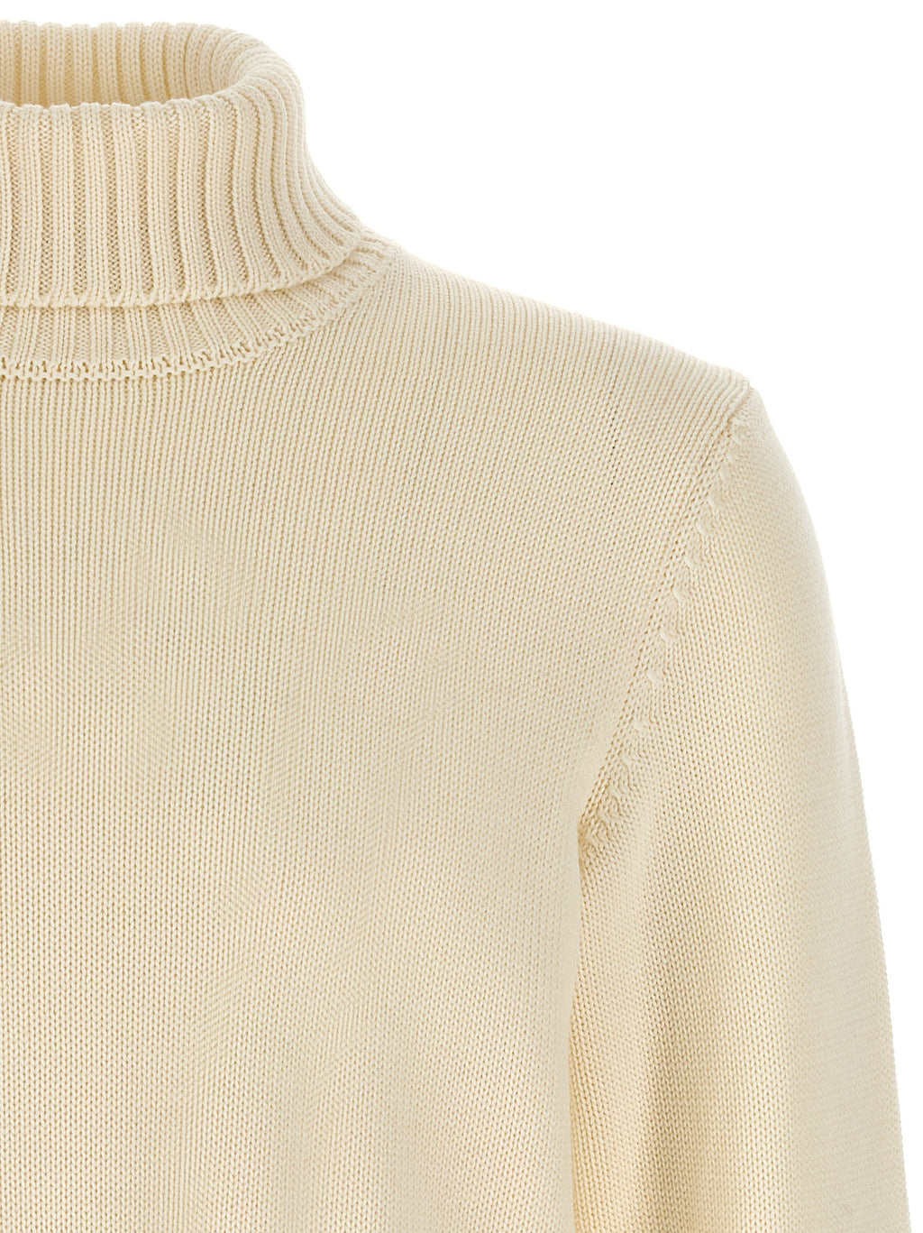 White Virgin Wool Cardigan