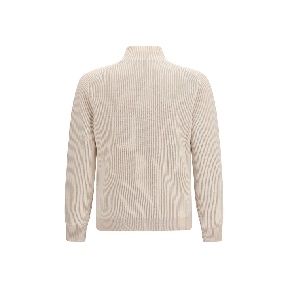 Beige Cashmere Turtleneck