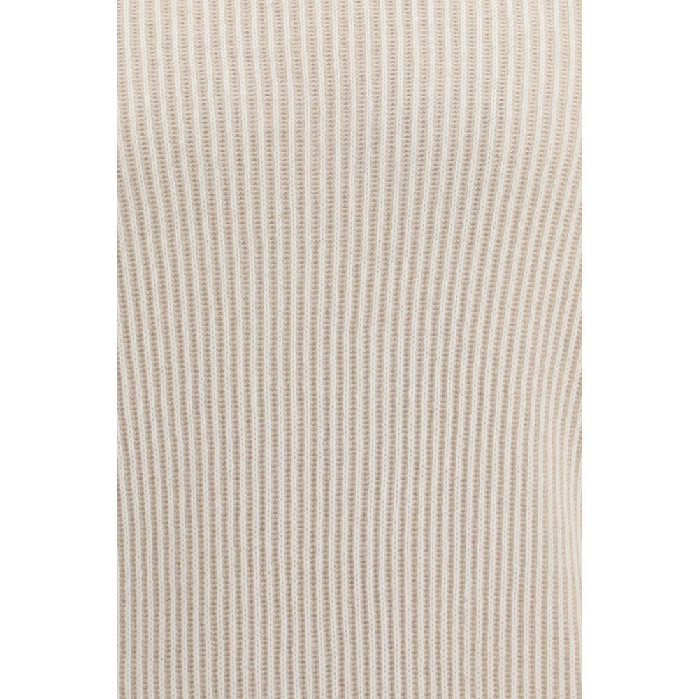 Beige Cashmere Turtleneck