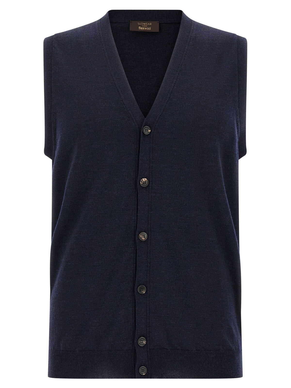Zanone Blue Virgin Wool Cardigan