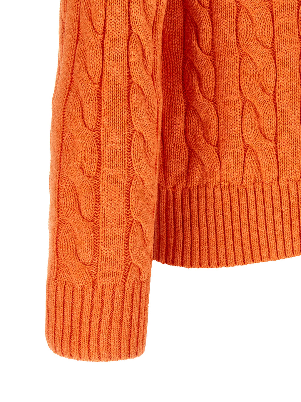 Orange Cotton Cardigan