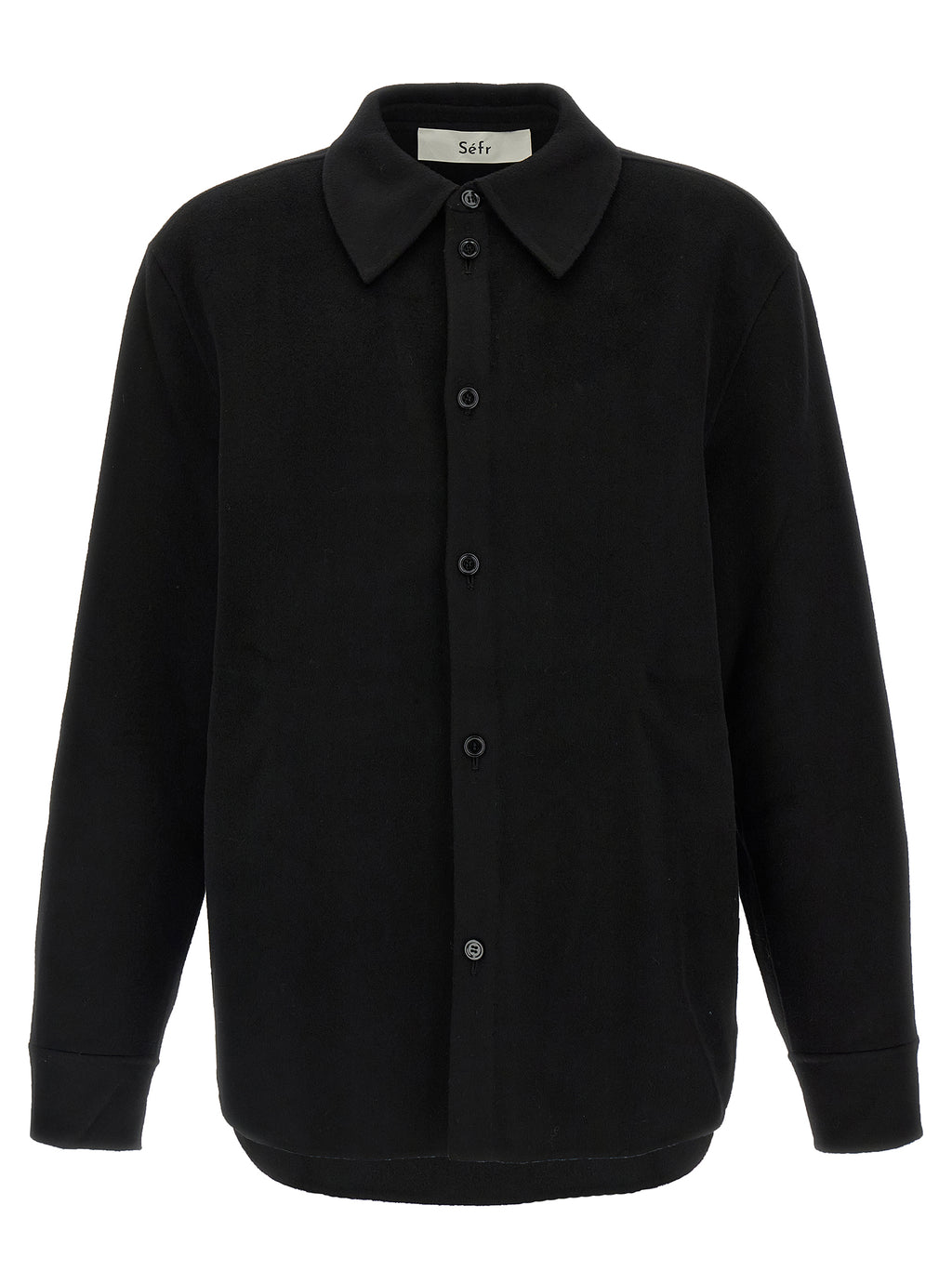 Séfr Black Wool Shirt