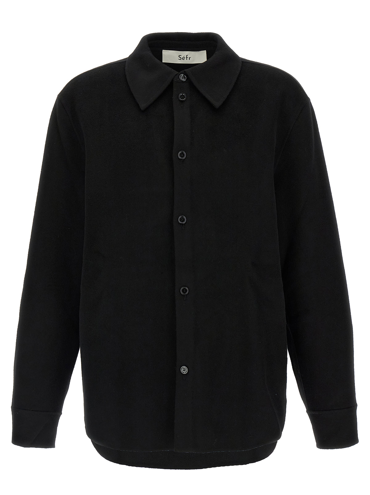 Séfr Black Wool Shirt