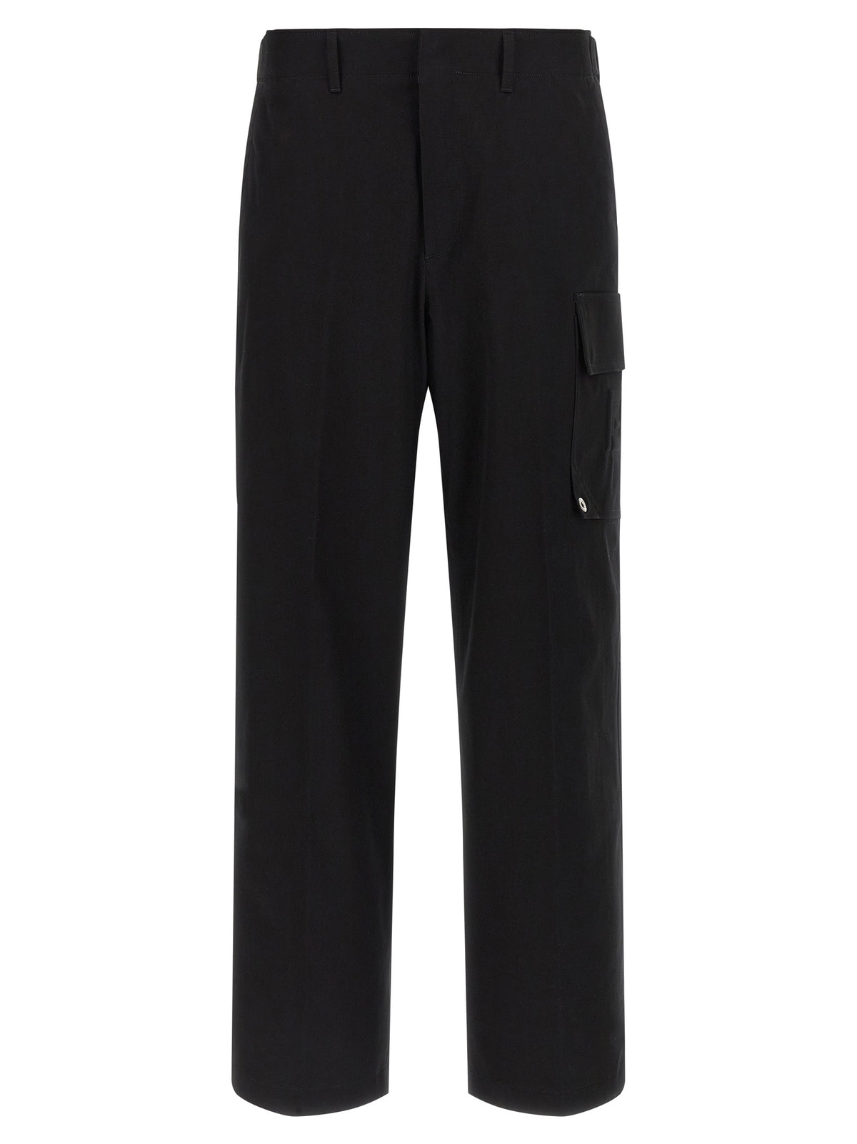 Fendi Black Cotton Cargo Trousers