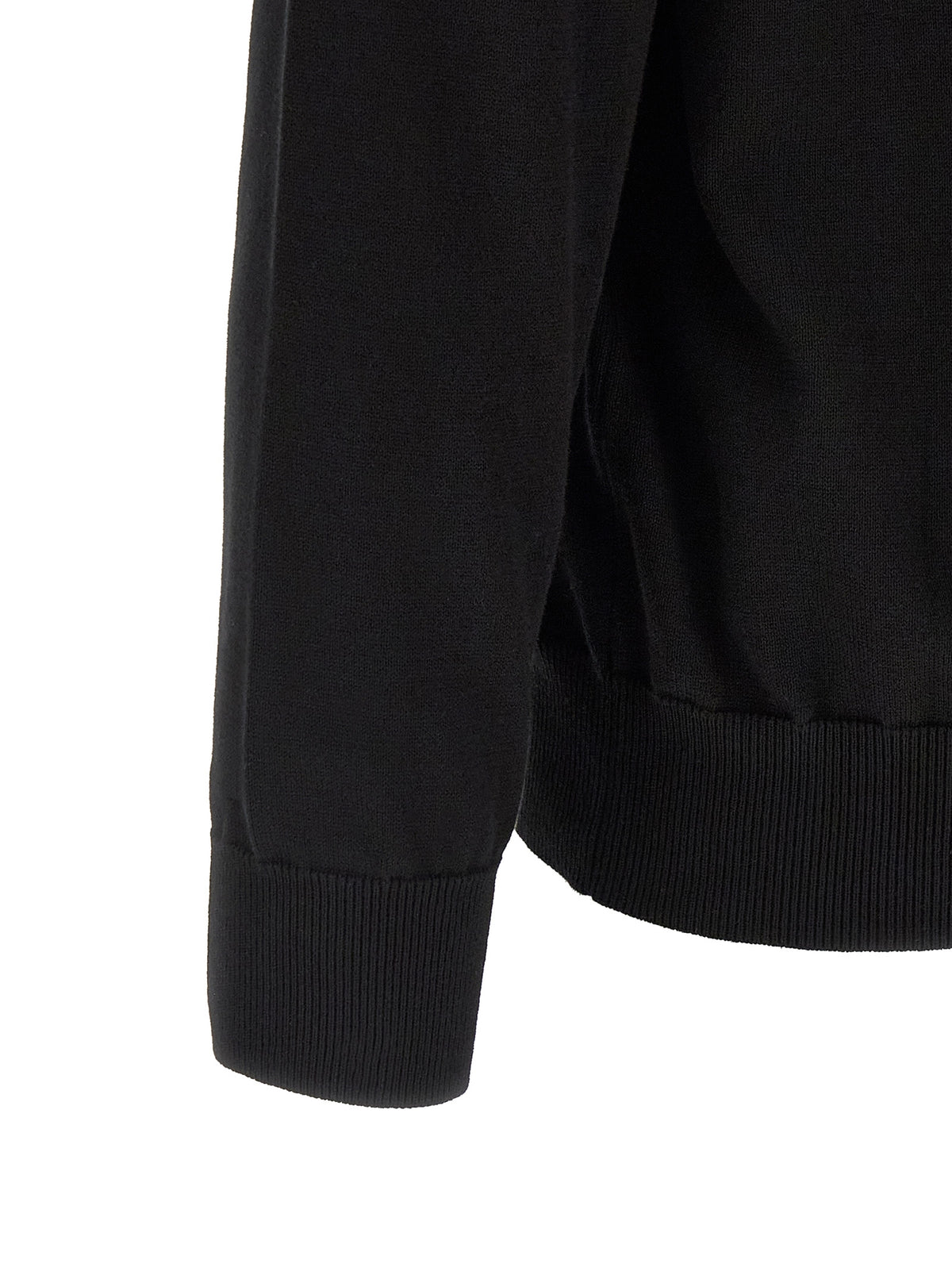 Black Cotton Cardigan
