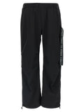 Black Polyamide Athletic Pants