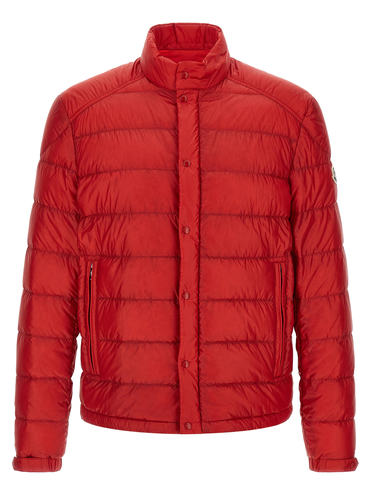 Moncler Red Polyamide Long Jacket
