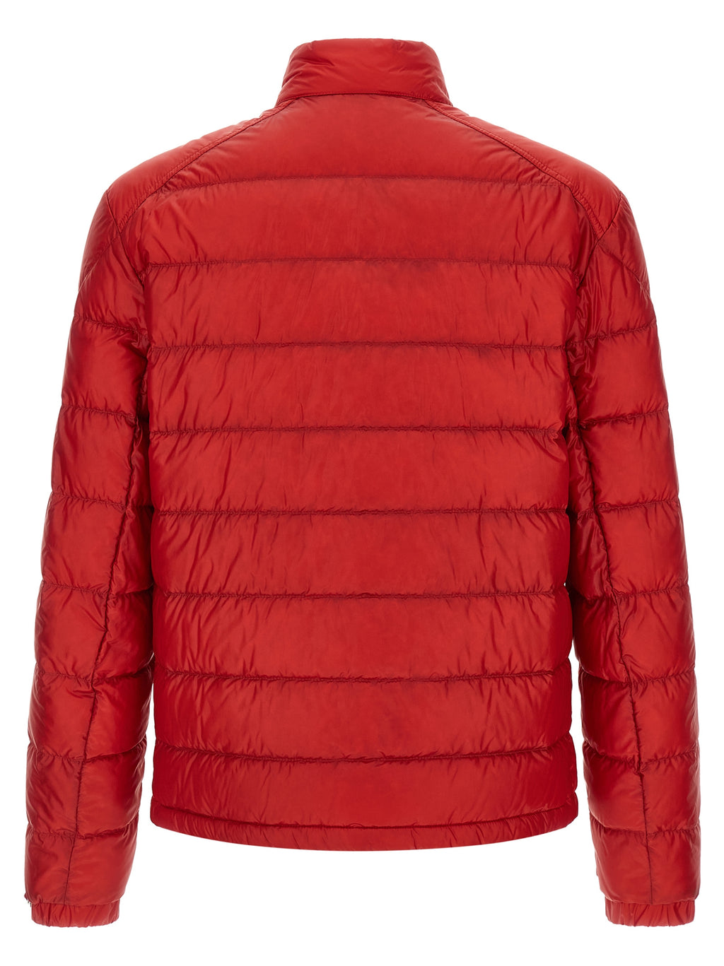 Moncler Red Polyamide Long Jacket
