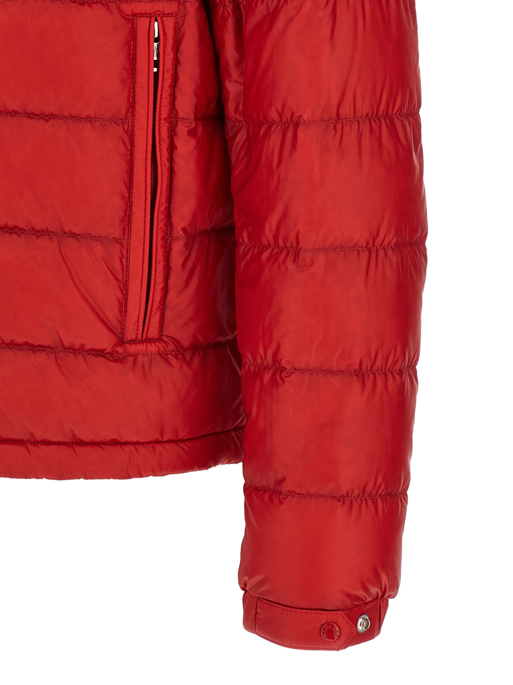 Moncler Red Polyamide Long Jacket