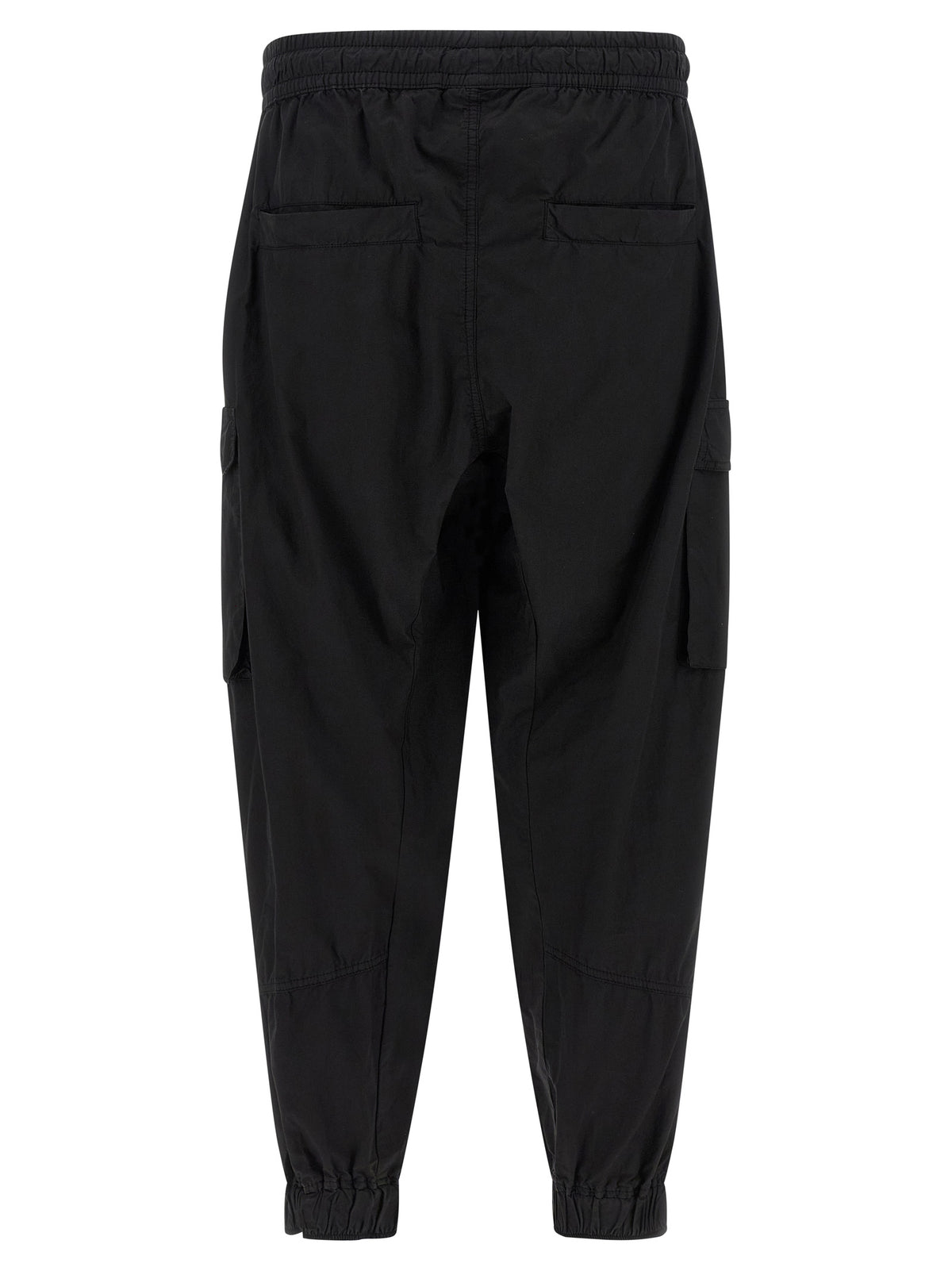 Thom Krom Black Organic Cotton Cargo Trousers