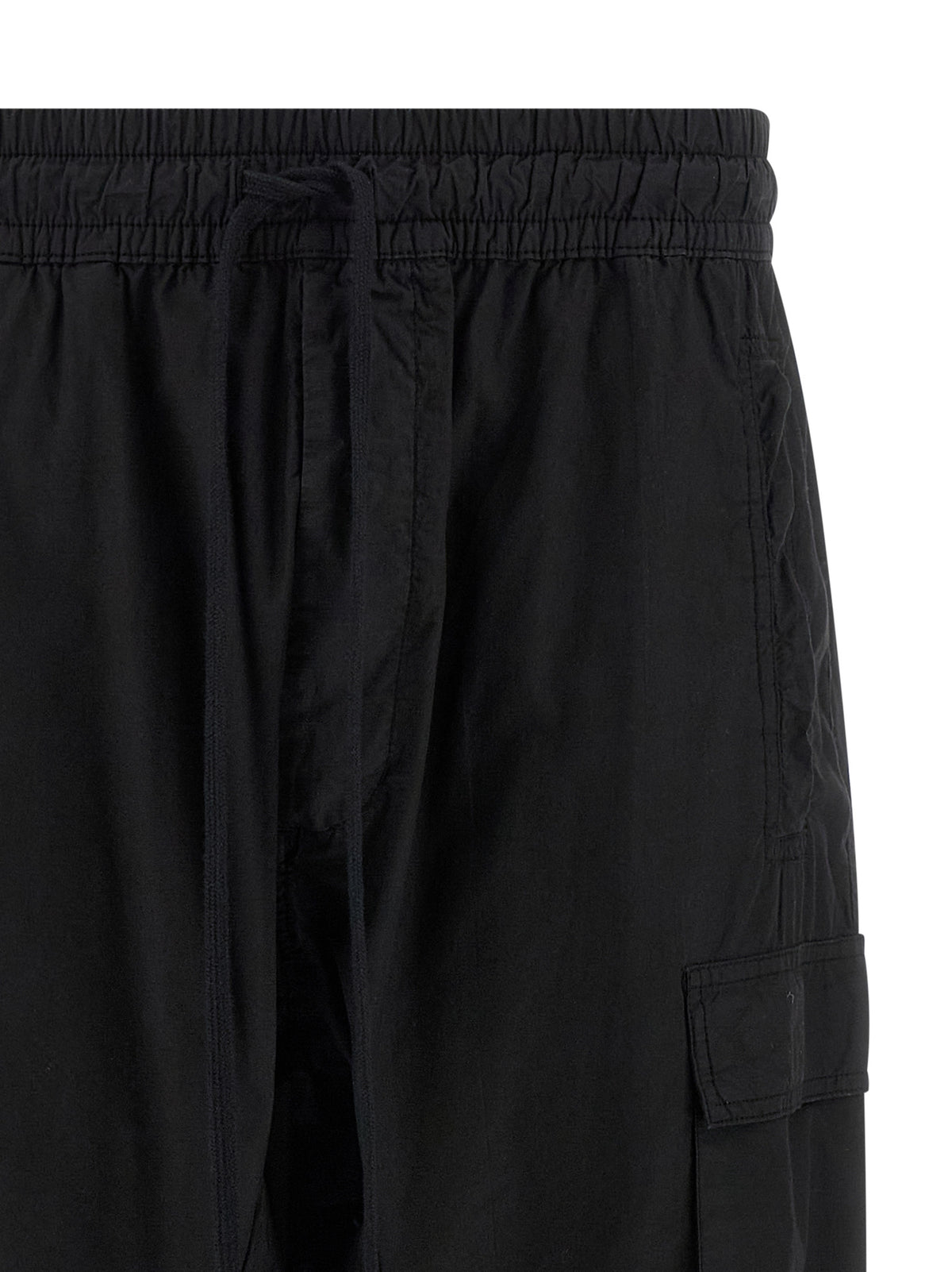 Thom Krom Black Organic Cotton Cargo Trousers