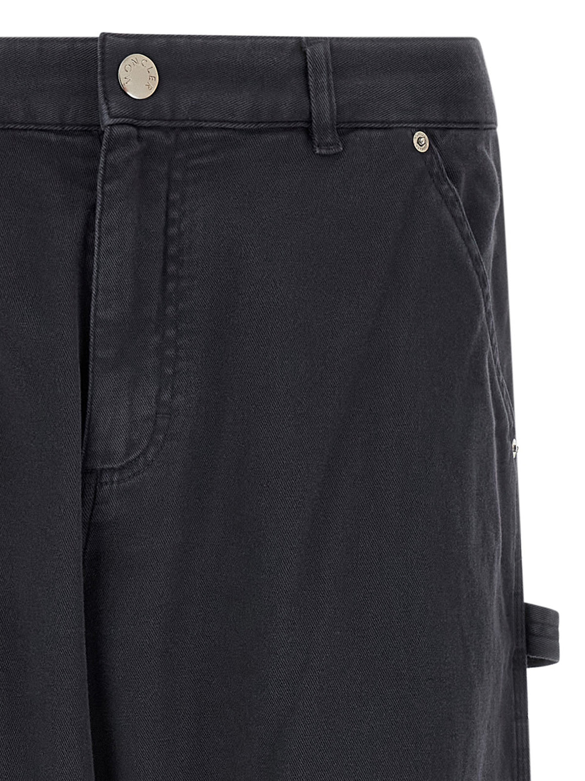 Blue Cotton Cargo Pants