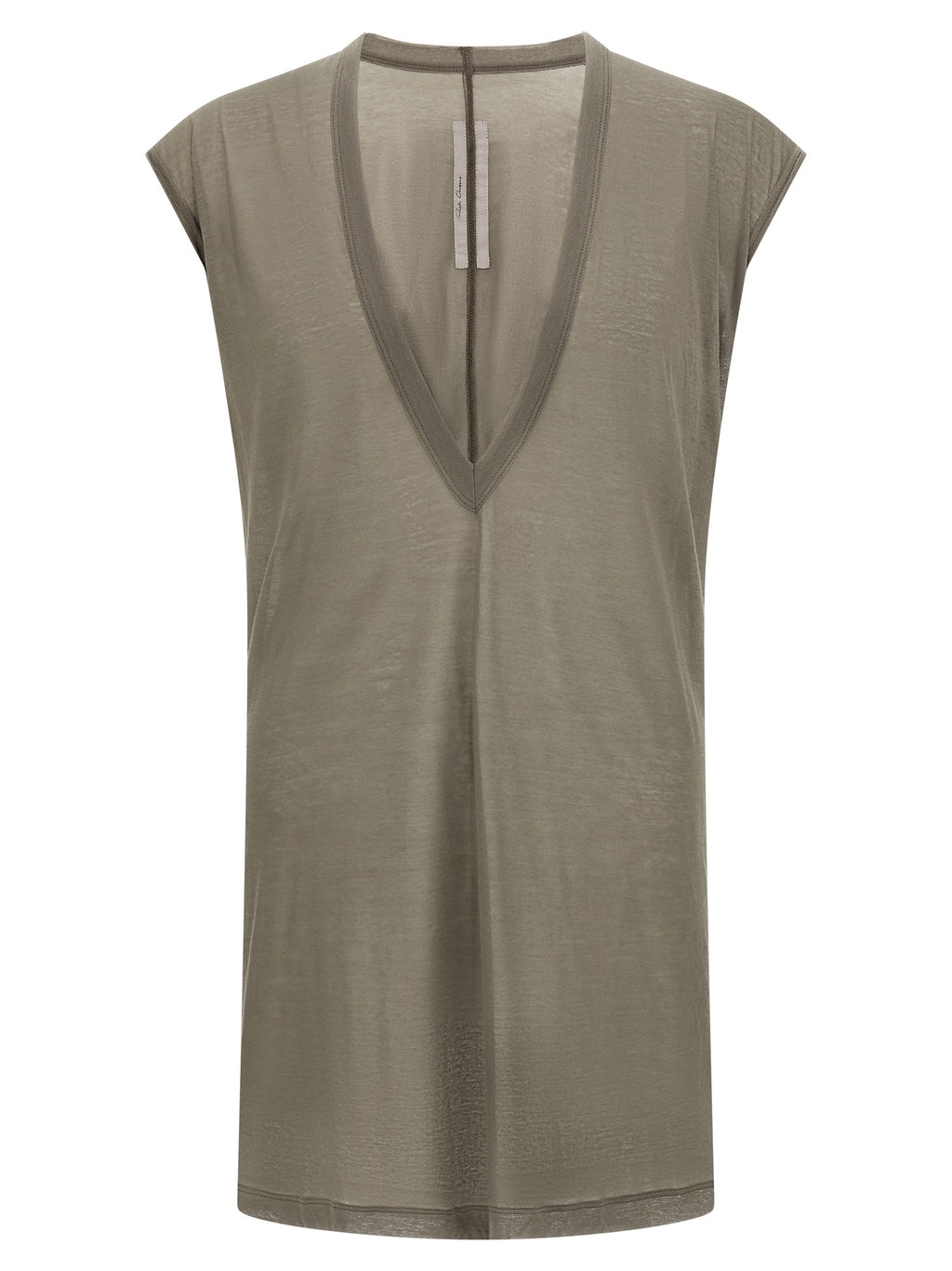 Rick Owens Grey Cotton T-Shirt