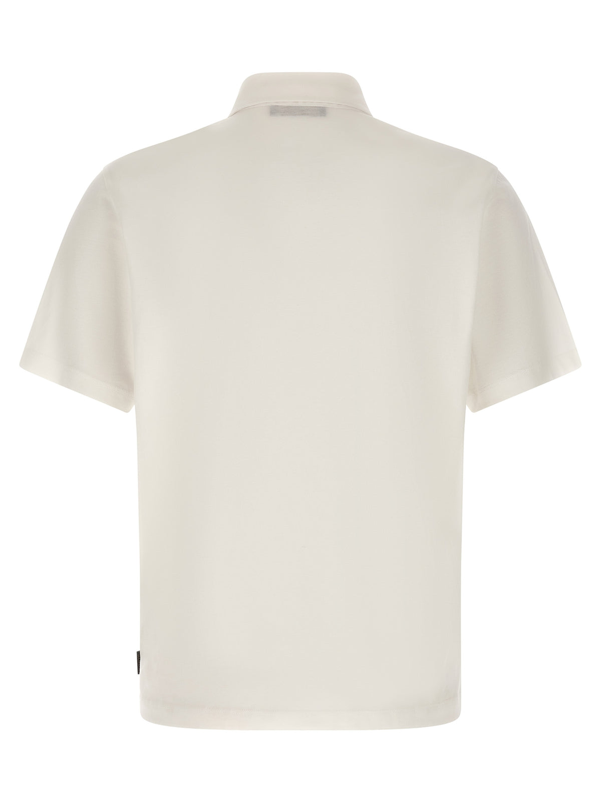Zanone White Cotton Polo Shirt