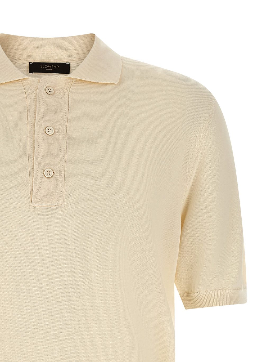 Zanone Beige Cotton Polo Shirt