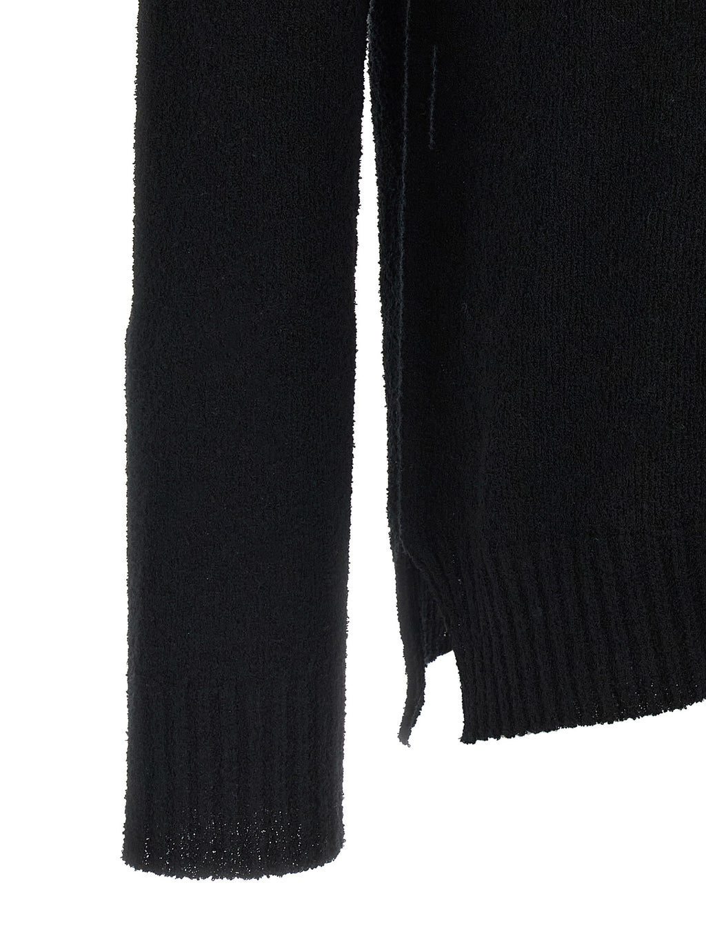 Black Cotton Cardigan