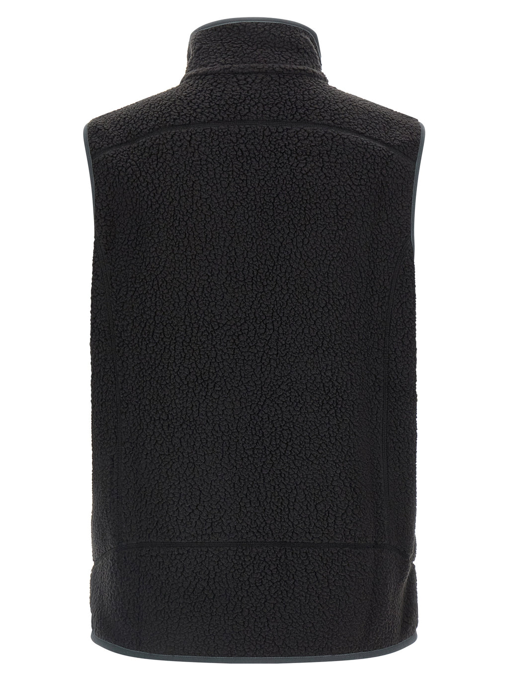 Black Polyester Sleeveless Jacket