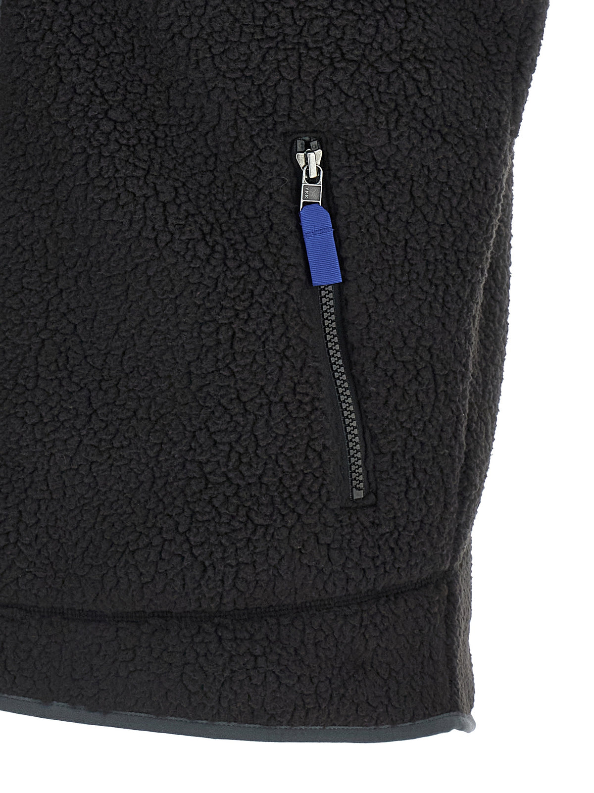 Black Polyester Sleeveless Jacket