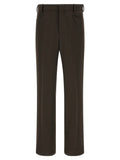 Second/Layer Brown Polyester Casual Trousers