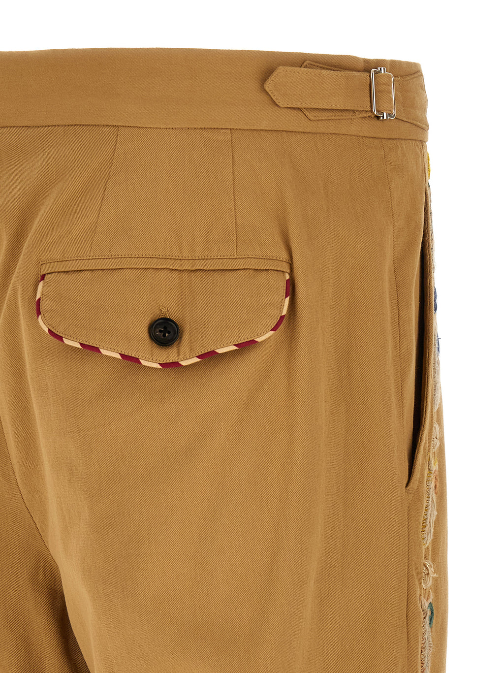 Bode Beige Cotton Casual Trousers