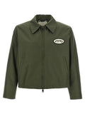Bicolor Polyester Full-Length Jacket