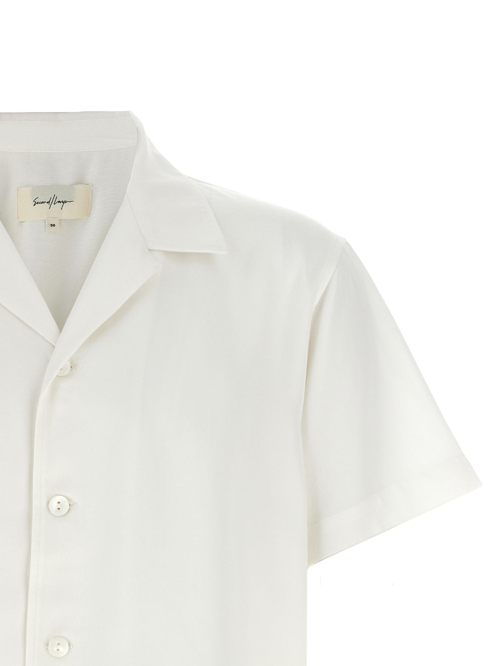 Second/Layer White Lyocell Shirt