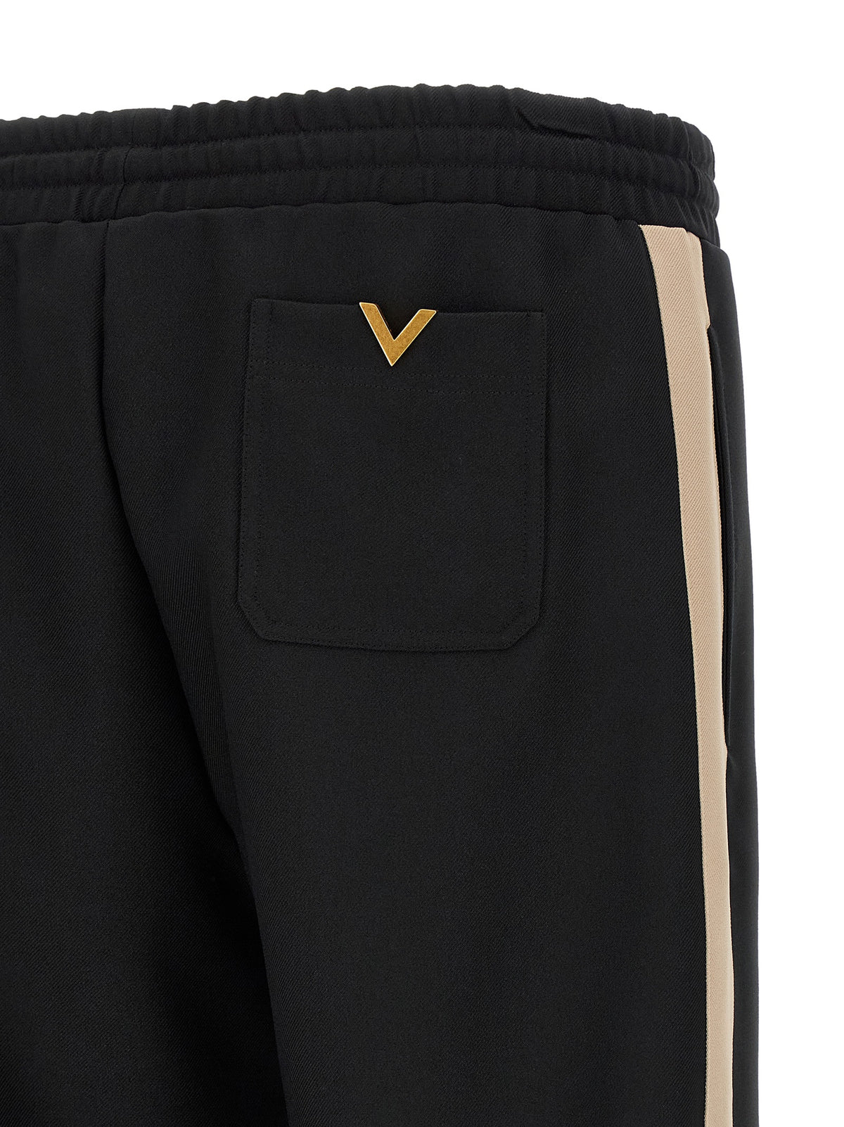 Valentino Garavani Black Polyester Track Pants