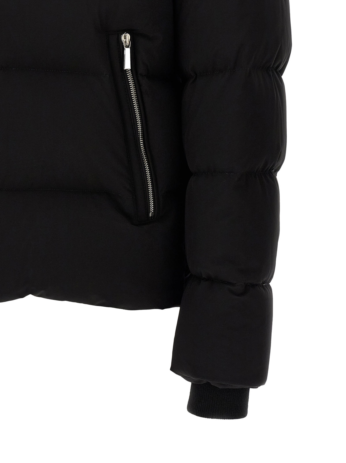 Black Wool Bomber