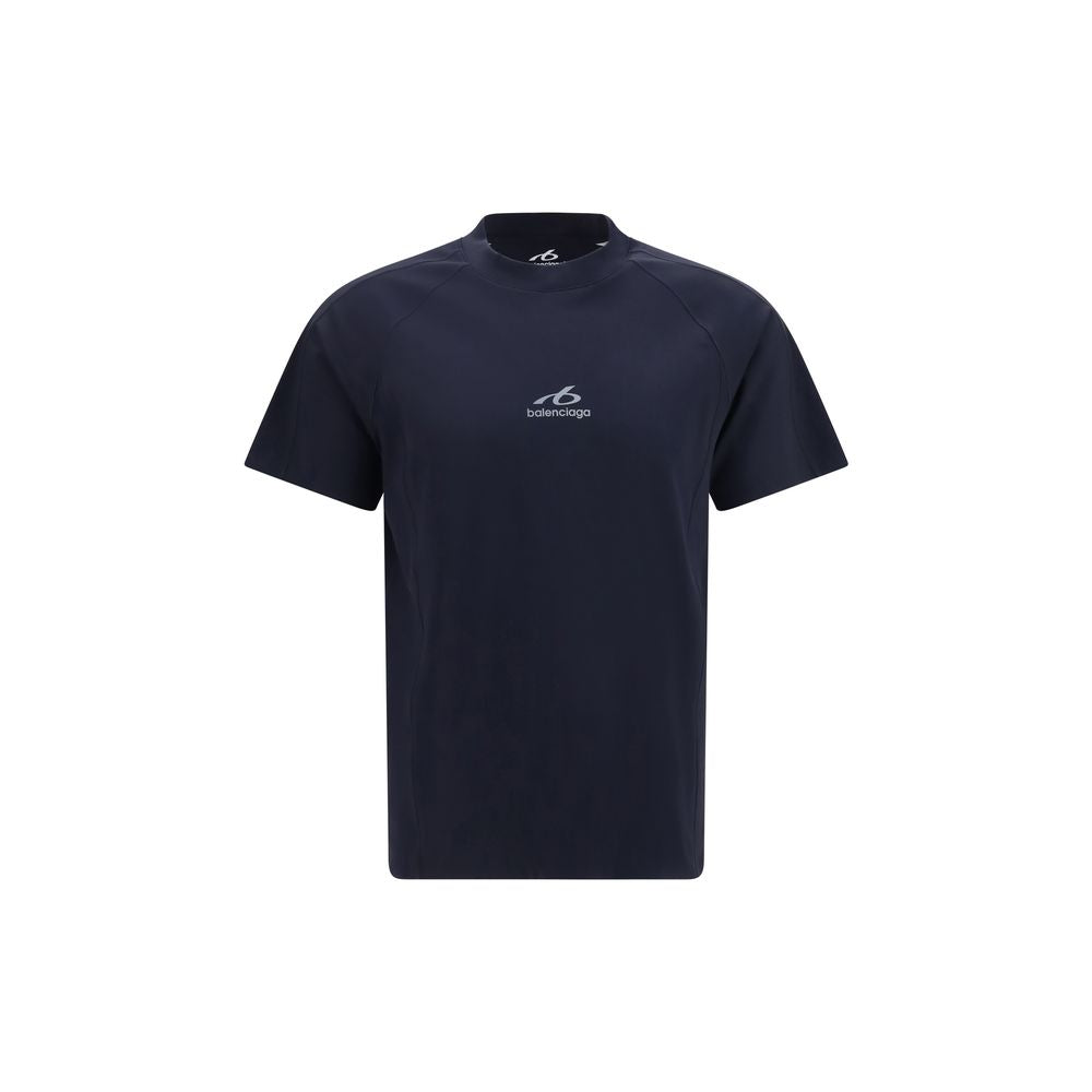 Balenciaga Blue Polyamide T-Shirt