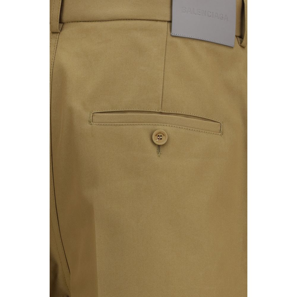 Balenciaga Beige Cotton Chinos
