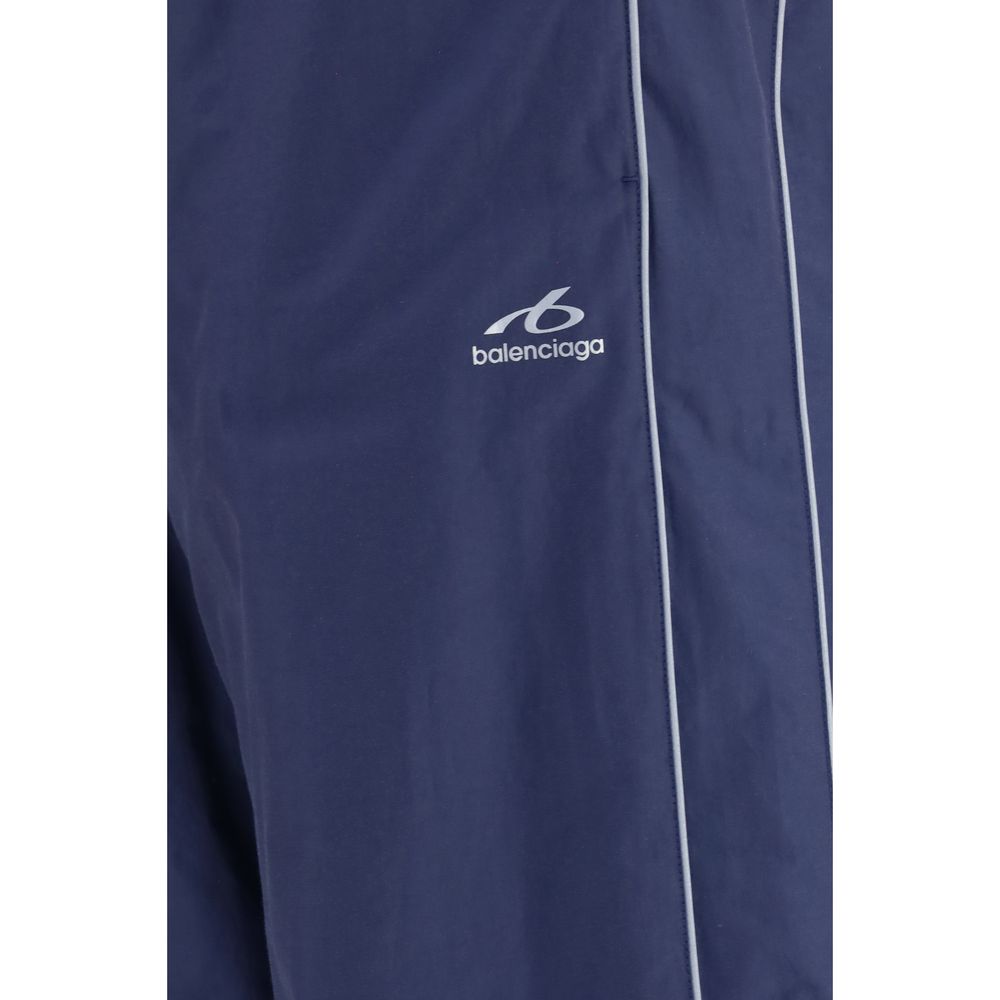 Balenciaga Blue Cotton Track Pants