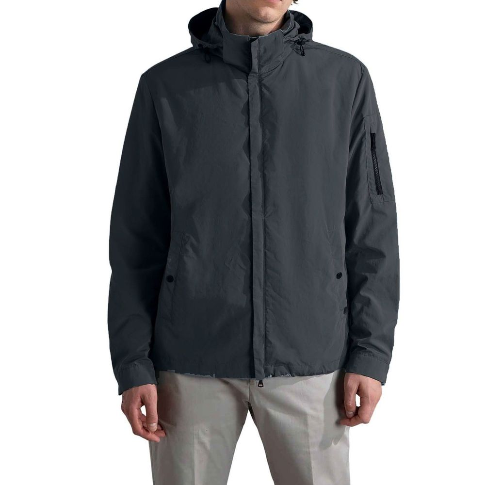 Paul & Shark Grey Nylon Shell Jacket