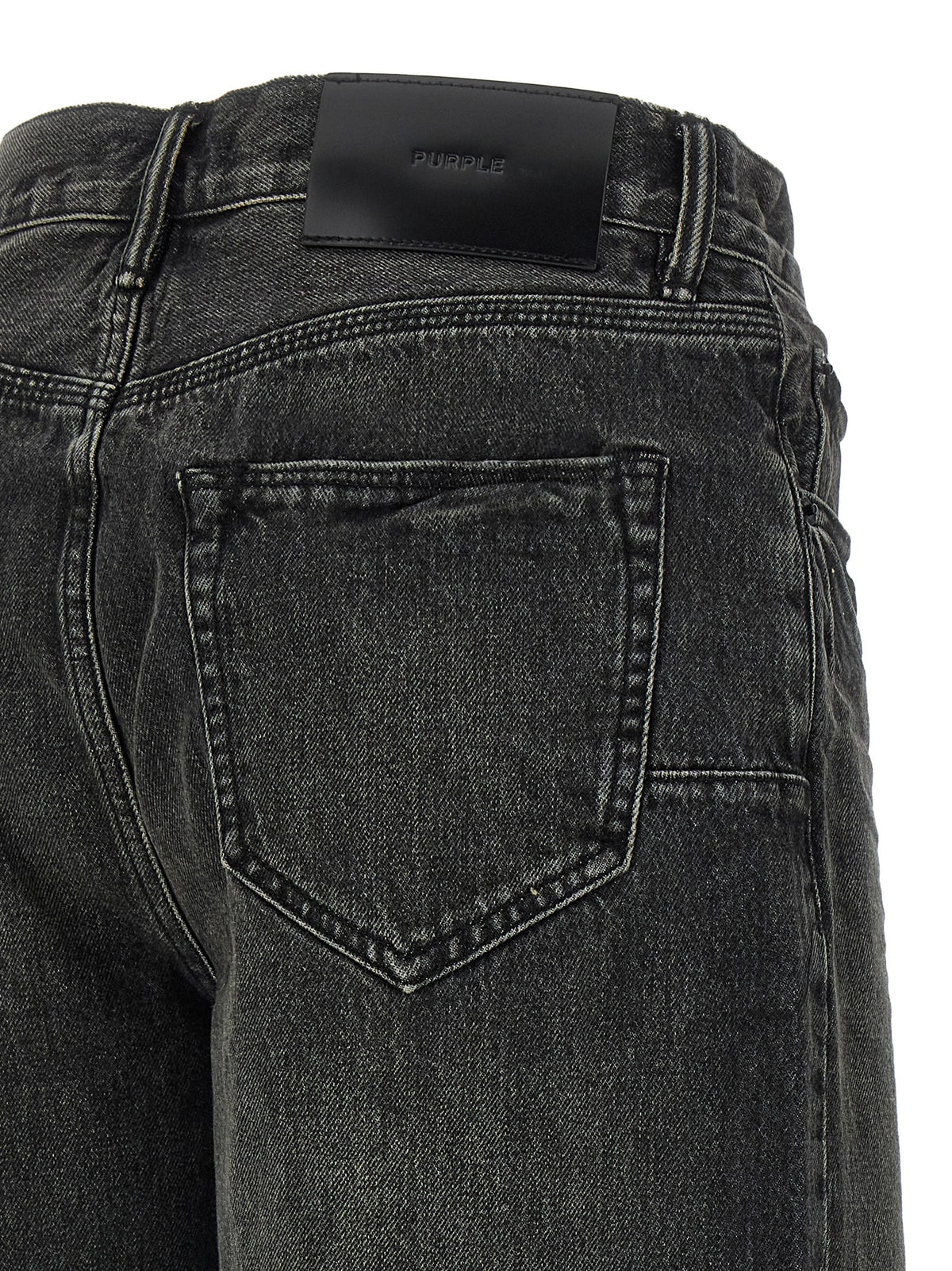 Black Cotton Bermuda Shorts