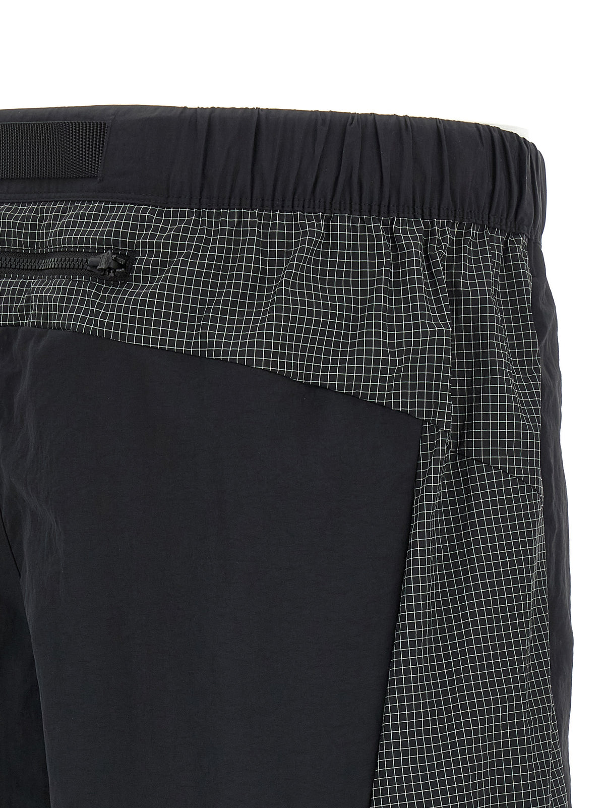 Black Nylon Bermuda Shorts