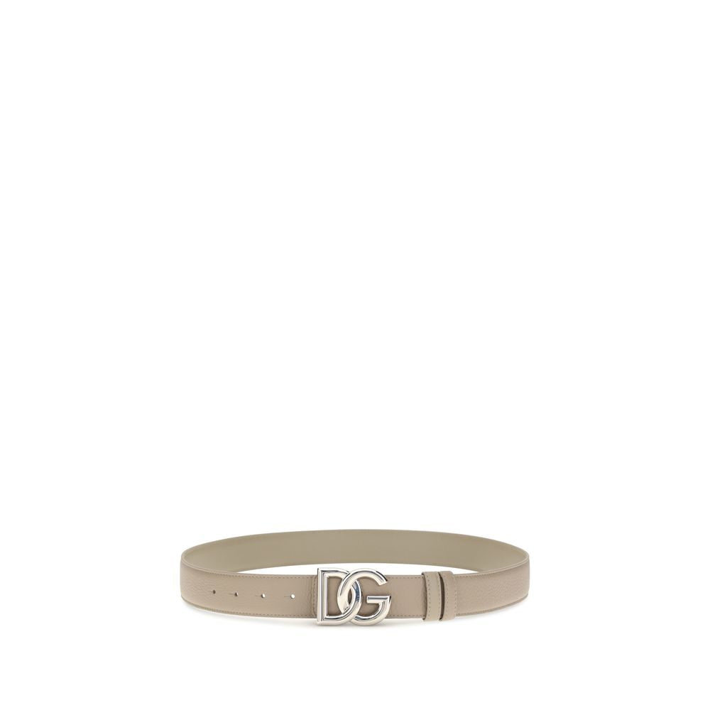 Beige Calf Leather Bos Taurus Regular Belt