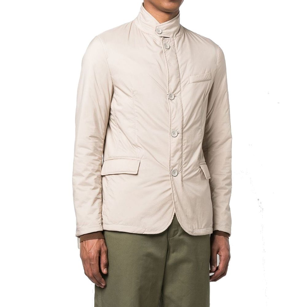 Herno Beige Polyamide Long Jacket