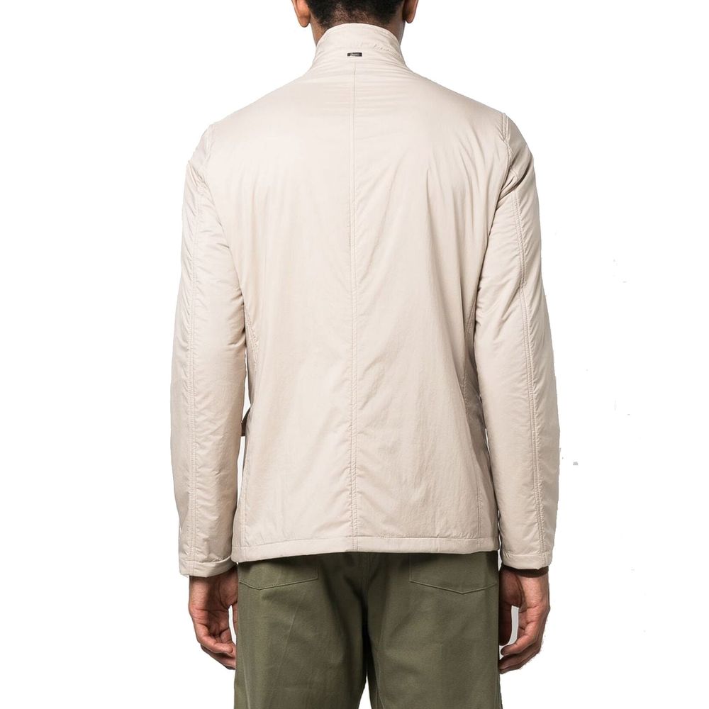 Herno Beige Polyamide Long Jacket