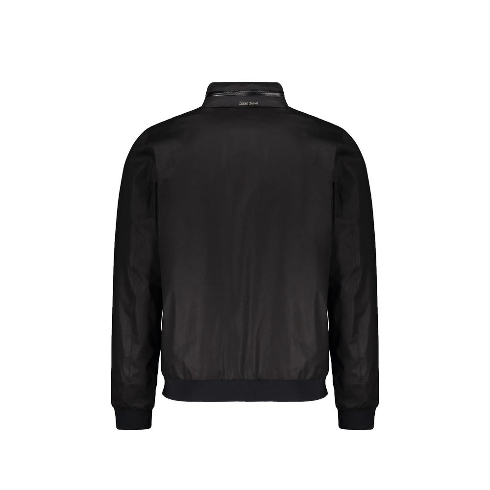 Herno Black Cotton Shell Jacket