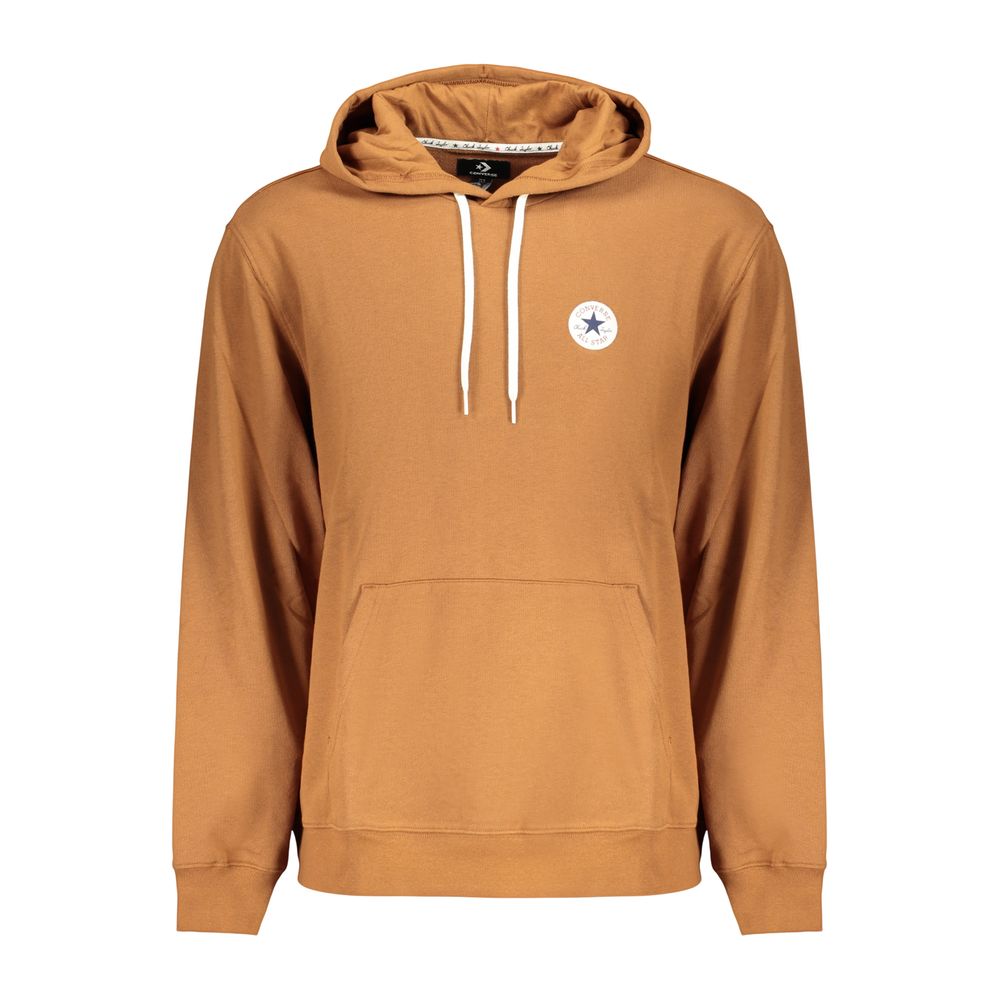 Brown Cotton Male Sweatshirt