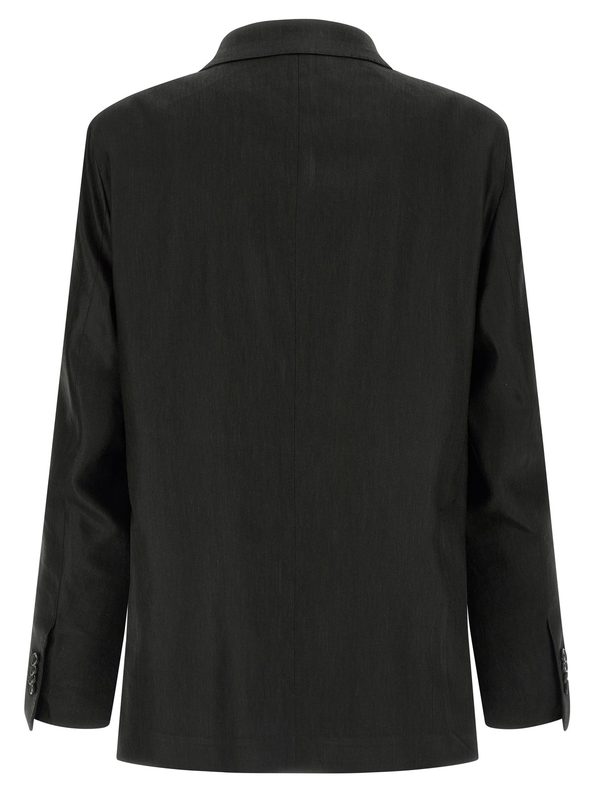 Black Linen Two-Piece Suit