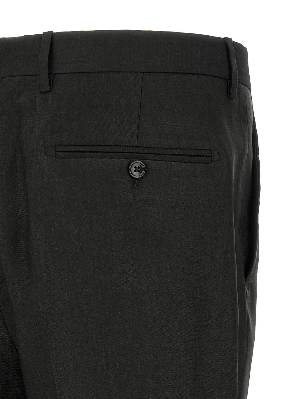 Tagliatore Black Linen Two-Piece Suit